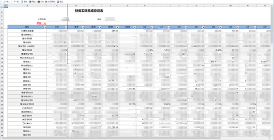 慧表案例-汽车财务报表