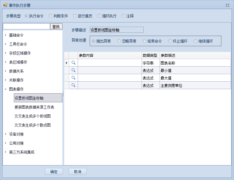 设置折线图坐标轴