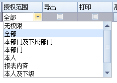 角色-表单查阅权限