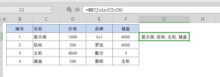 NECJoin