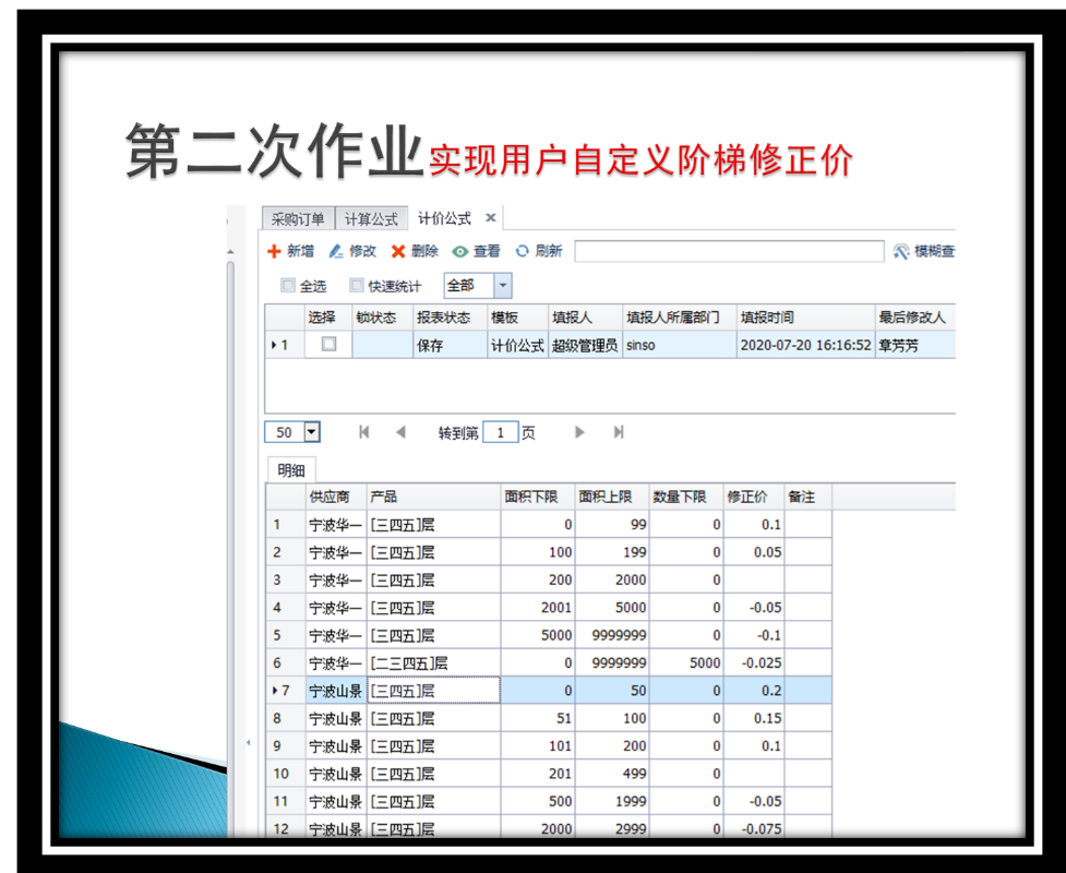 仿做-自定义阶梯修正价